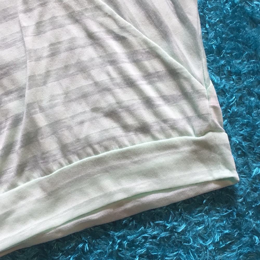 Sheer long-sleeve mint green top - Picture 4 of 7